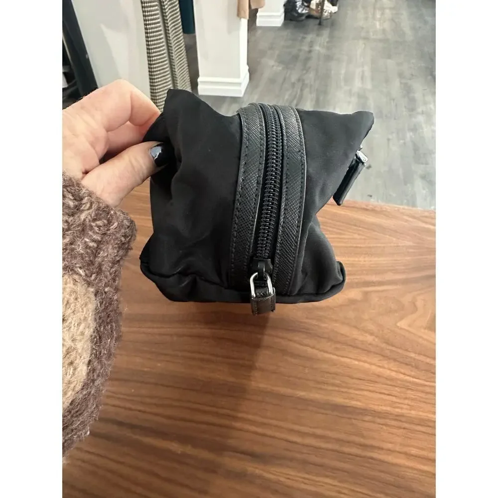 Prada Re-Nylon and Saffiano Leather Travel Pouch